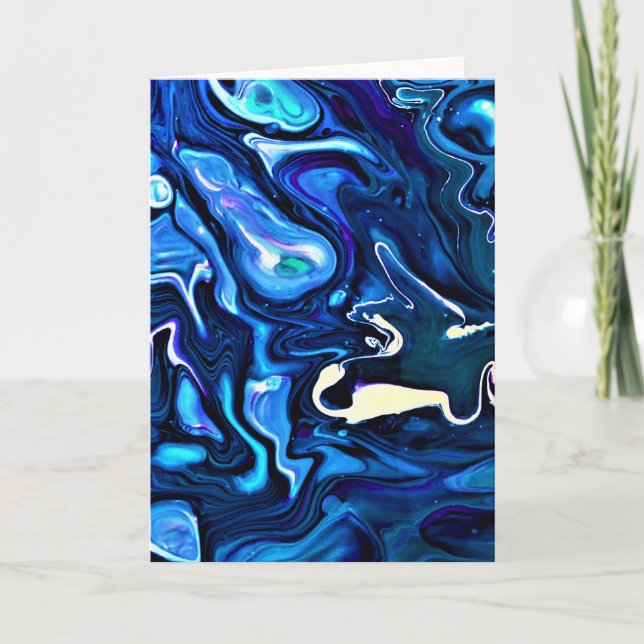 Cartão Abstrato Color Study 122, placa (Frente)