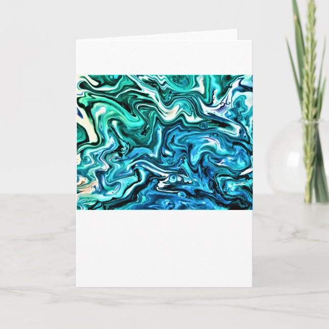 Cartão Abstrato Color Study 123, Card (Frente)