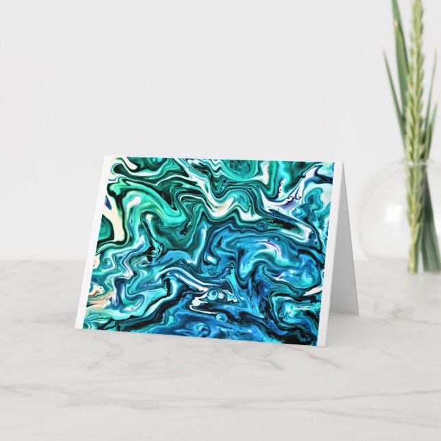 Cartão Abstrato Color Study 123, Card (Frente)