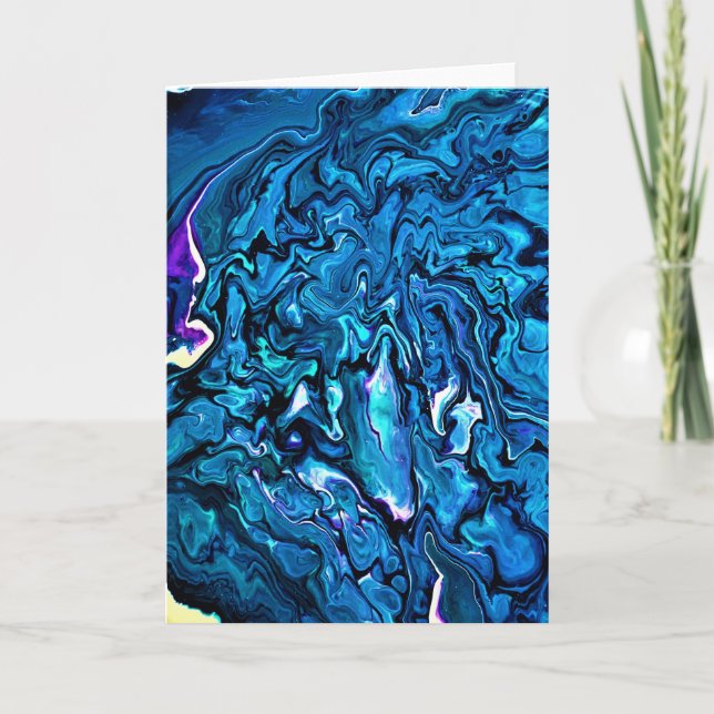 Cartão Abstrato Color Study 124, placa (Frente)