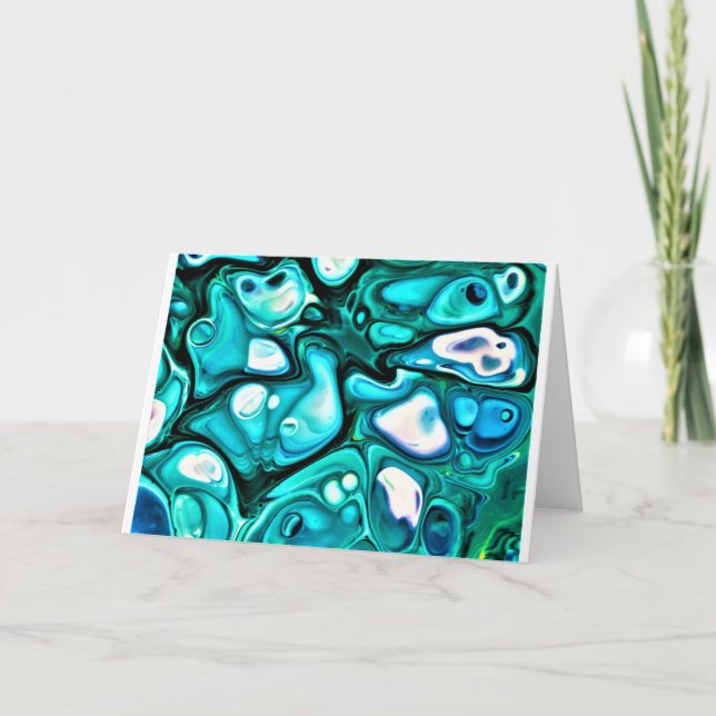 Cartão Abstrato Color Study 125, Card (Frente)