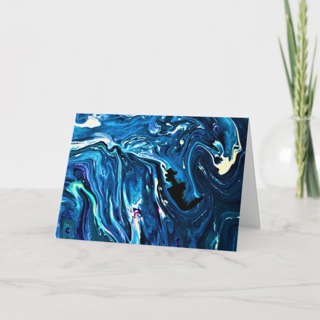 Cartão Abstrato Color Study 126, placa (Frente)