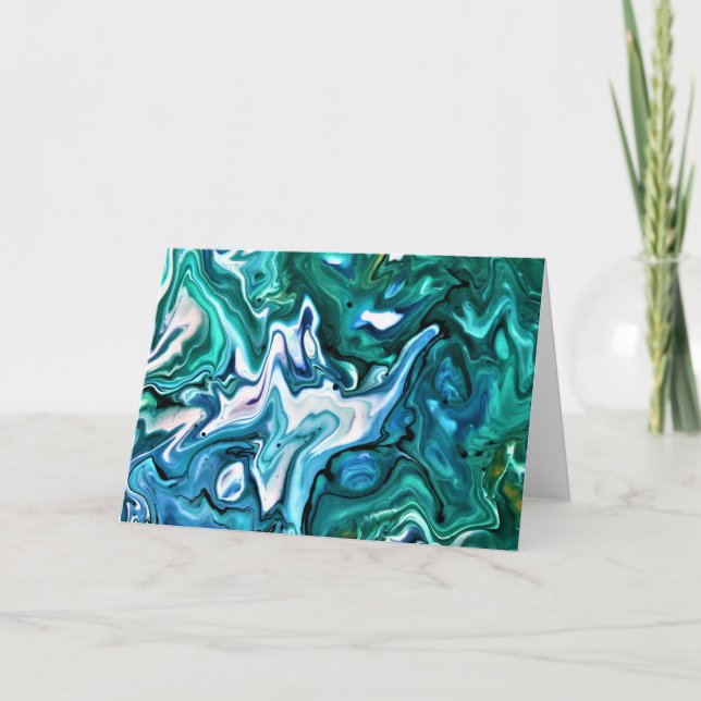 Cartão Abstrato Color Study 132, placa (Frente)