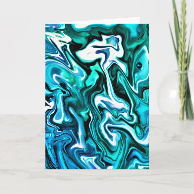 Cartão Abstrato Color Study 136, placa (Frente)