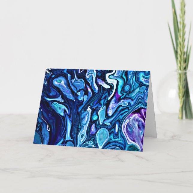 Cartão Abstrato Color Study 138, placa (Frente)