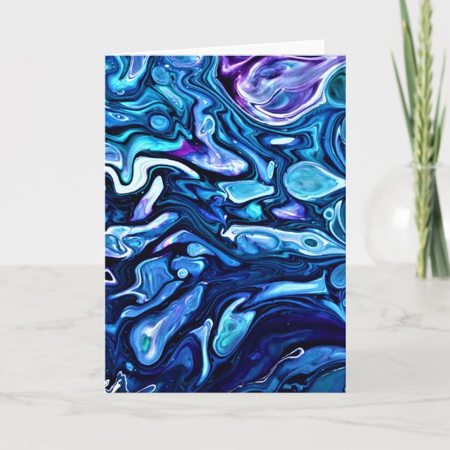 Cartão Abstrato Color Study 138, placa (Frente)