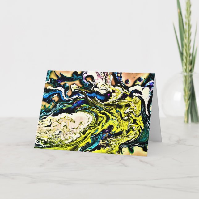 Cartão Abstrato Color Study 13, placa (Frente)