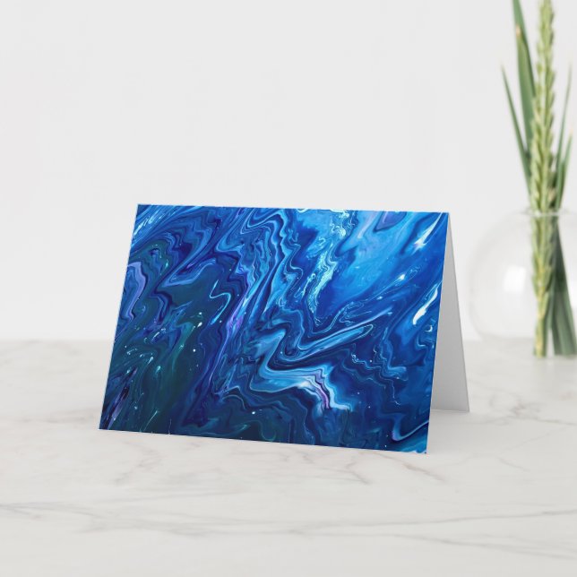 Cartão Abstrato Color Study 141, placa (Frente)