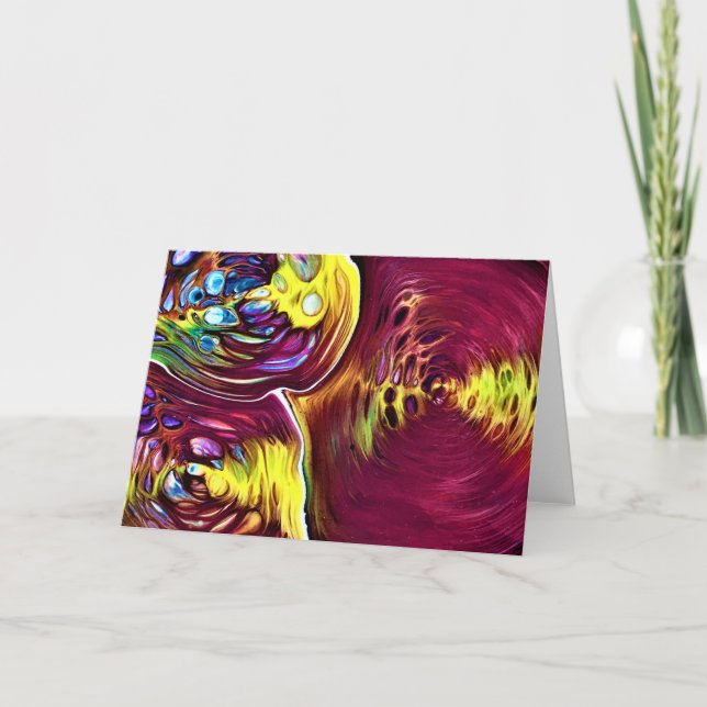 Cartão Abstrato Color Study 145, placa (Frente)