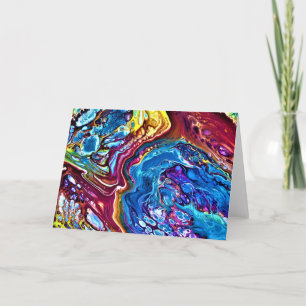 Cartão Abstrato Color Study 147, placa