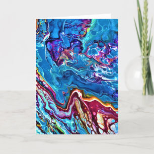 Cartão Abstrato Color Study 148, placa