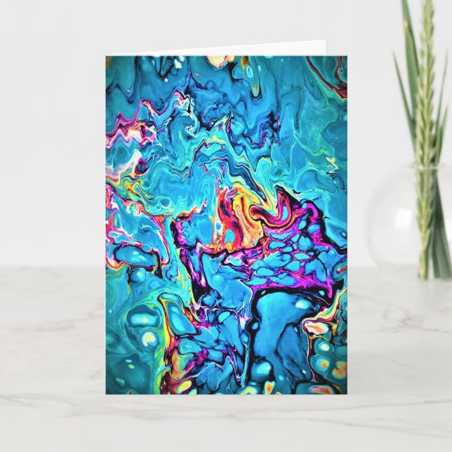 Cartão Abstrato Color Study 149, placa (Frente)