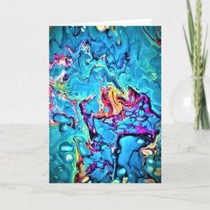 Cartão Abstrato Color Study 149, placa