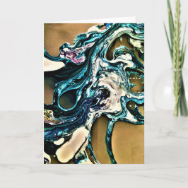 Cartão Abstrato Color Study 14, placa