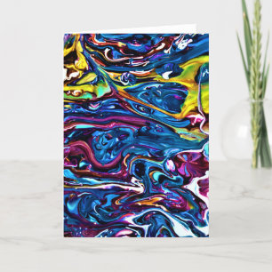 Cartão Abstrato Color Study 150, placa