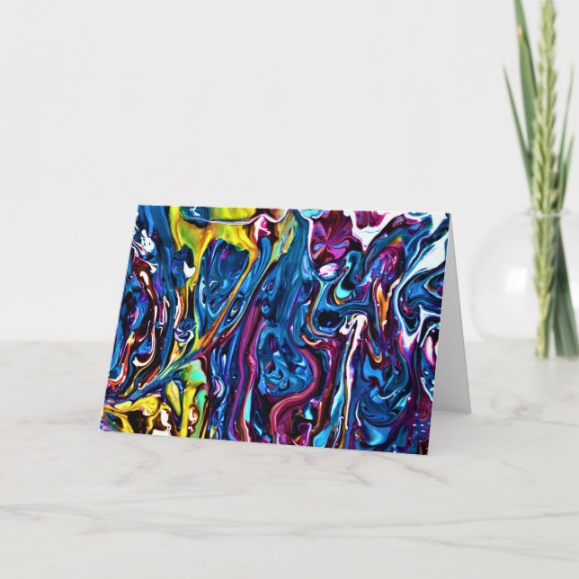 Cartão Abstrato Color Study 150, placa (Frente)