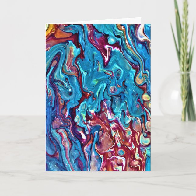 Cartão Abstrato Color Study 152, placa (Frente)