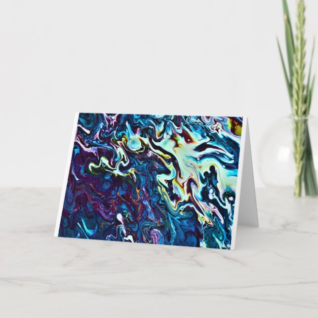 Cartão Abstrato Color Study 153, Card (Frente)