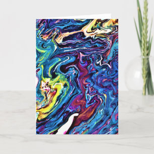 Cartão Abstrato Color Study 154, placa