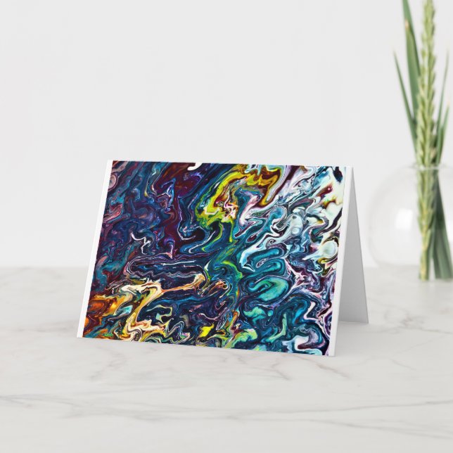 Cartão Abstrato Color Study 155, Card (Frente)