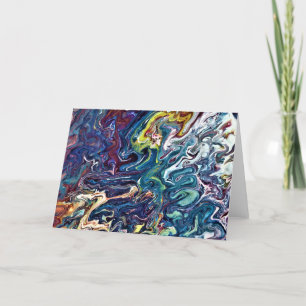 Cartão Abstrato Color Study 155, placa