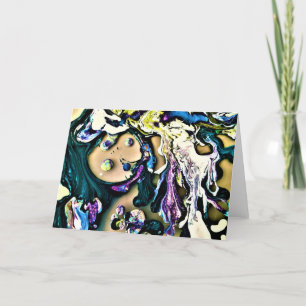 Cartão Abstrato Color Study 15, placa