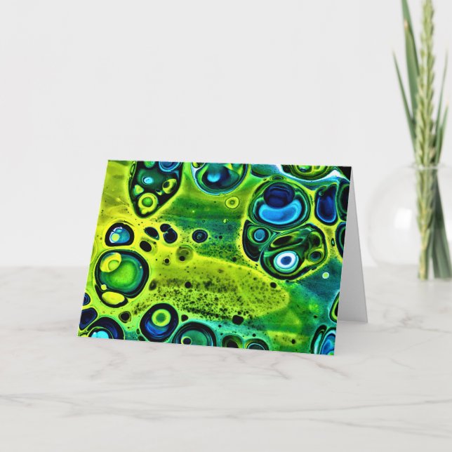 Cartão Abstrato Color Study 160, placa (Frente)