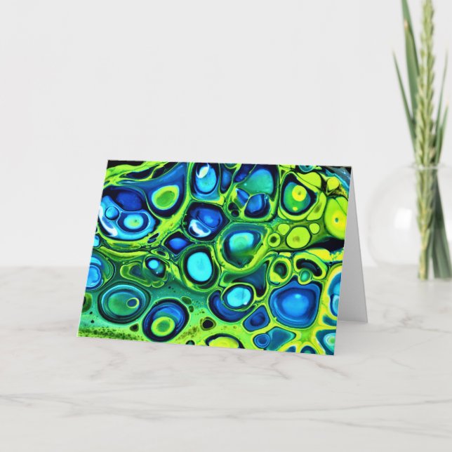 Cartão Abstrato Color Study 161, placa (Frente)