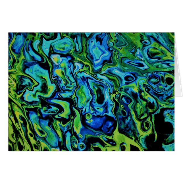 Cartão Abstrato Color Study 163, placa (Frente Horizontal)