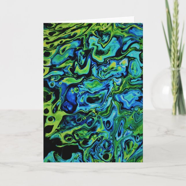 Cartão Abstrato Color Study 163, placa (Frente)