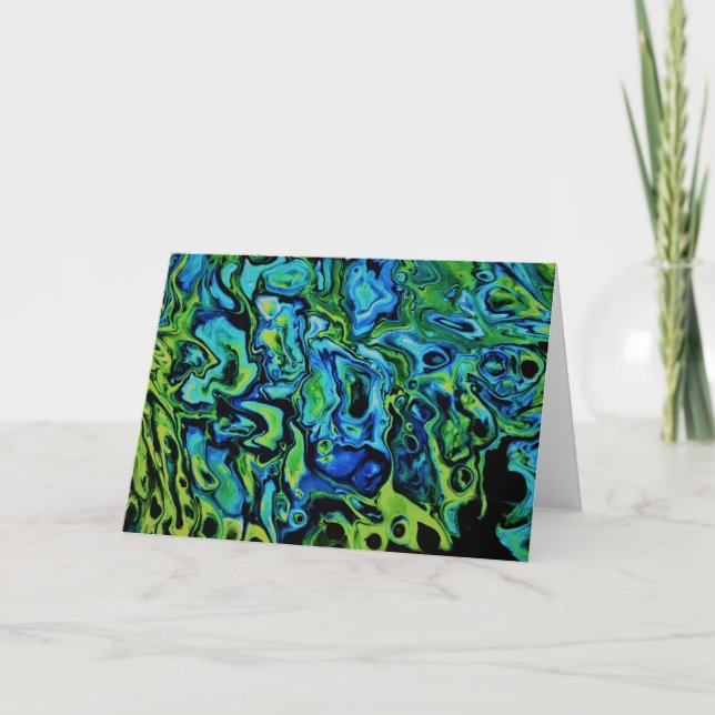 Cartão Abstrato Color Study 163, placa (Frente)