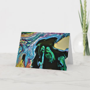 Cartão Abstrato Color Study 166, placa