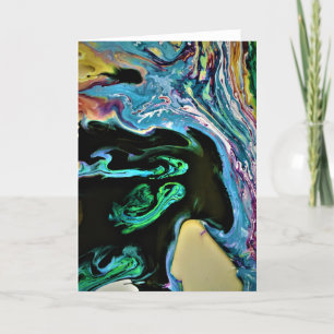 Cartão Abstrato Color Study 166, placa