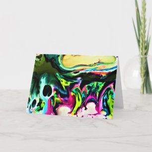 Cartão Abstrato Color Study 167, placa