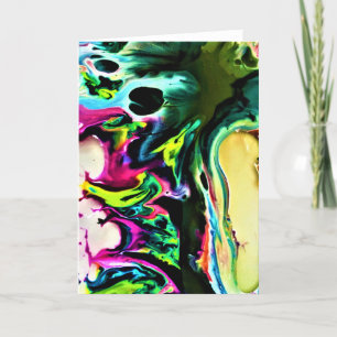 Cartão Abstrato Color Study 167, placa