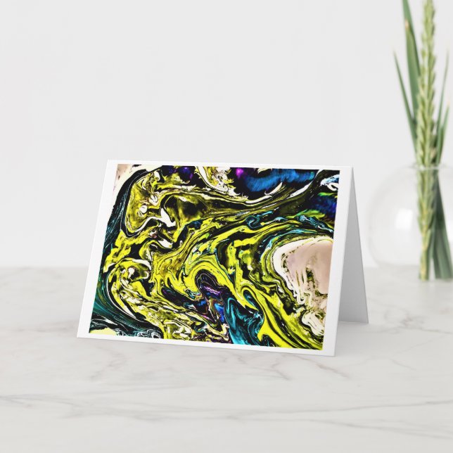 Cartão Abstrato Color Study 16, Card (Frente)