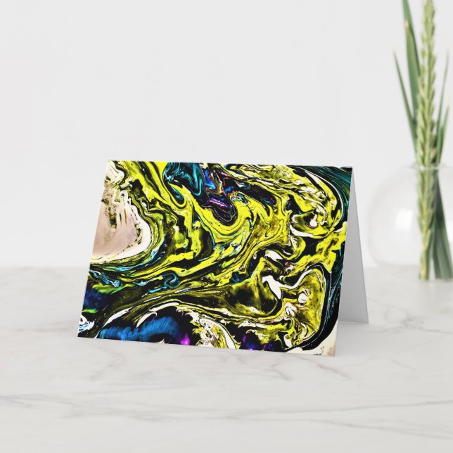 Cartão Abstrato Color Study 16, placa (Frente)