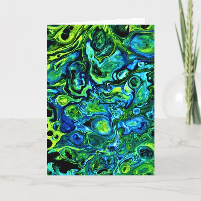 Cartão Abstrato Color Study 170, placa (Frente)