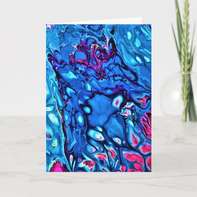 Cartão Abstrato Color Study 171, placa (Frente)