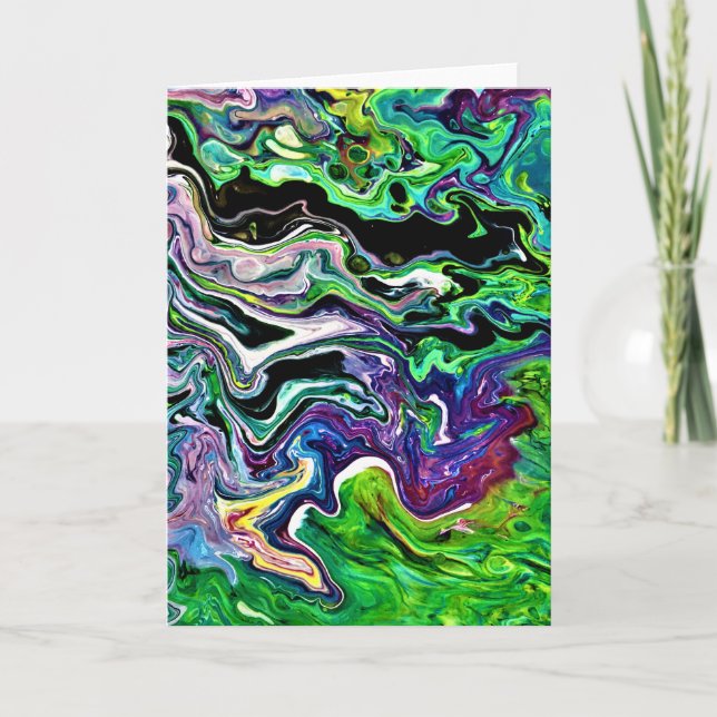 Cartão Abstrato Color Study 173, placa (Frente)