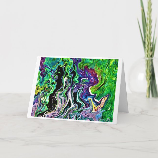 Cartão Abstrato Color Study 173, placa (Frente)