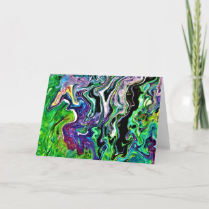 Cartão Abstrato Color Study 173, placa