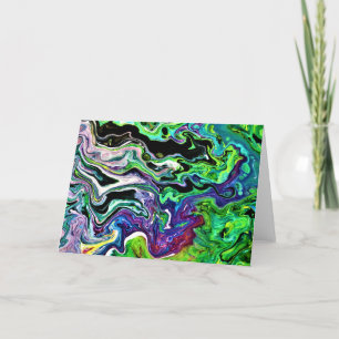 Cartão Abstrato Color Study 174, placa