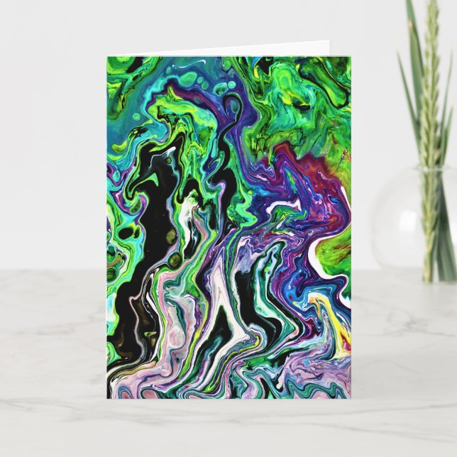 Cartão Abstrato Color Study 174, placa (Frente)