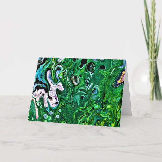 Cartão Abstrato Color Study 175, placa (Frente)