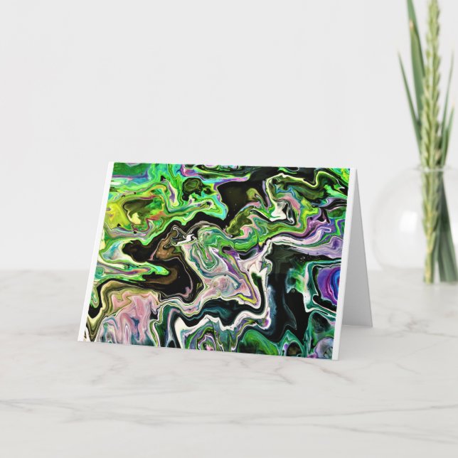 Cartão Abstrato Color Study 178, Card (Frente)