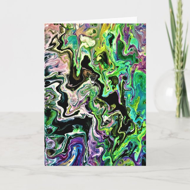 Cartão Abstrato Color Study 179, placa (Frente)