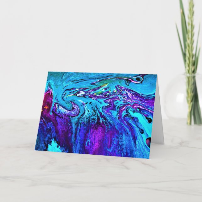 Cartão Abstrato Color Study 17, placa (Frente)