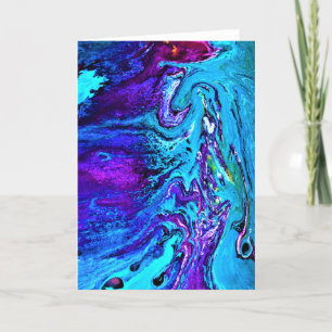 Cartão Abstrato Color Study 17, placa