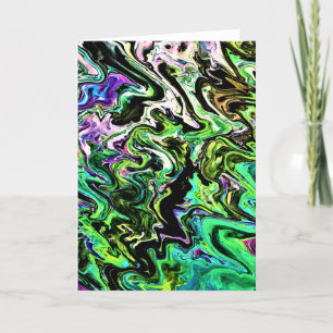 Cartão Abstrato Color Study 183, placa